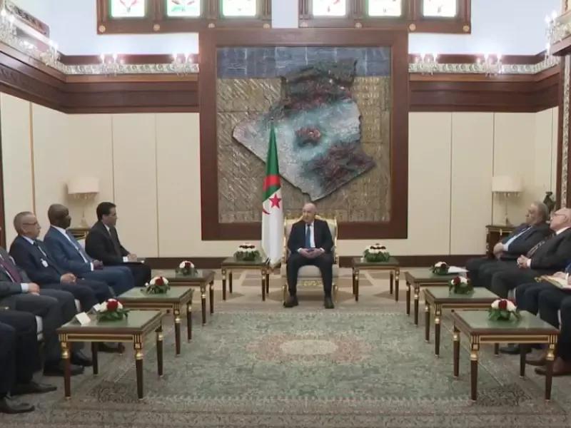 رئيس الجمهورية يستقبل الوزير الأول للجمهورية الإسلامية الموريتانية