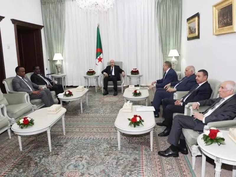 رئيس الجمهورية يستقبل وزير الداخلية والشؤون الفيدرالية الصومالي