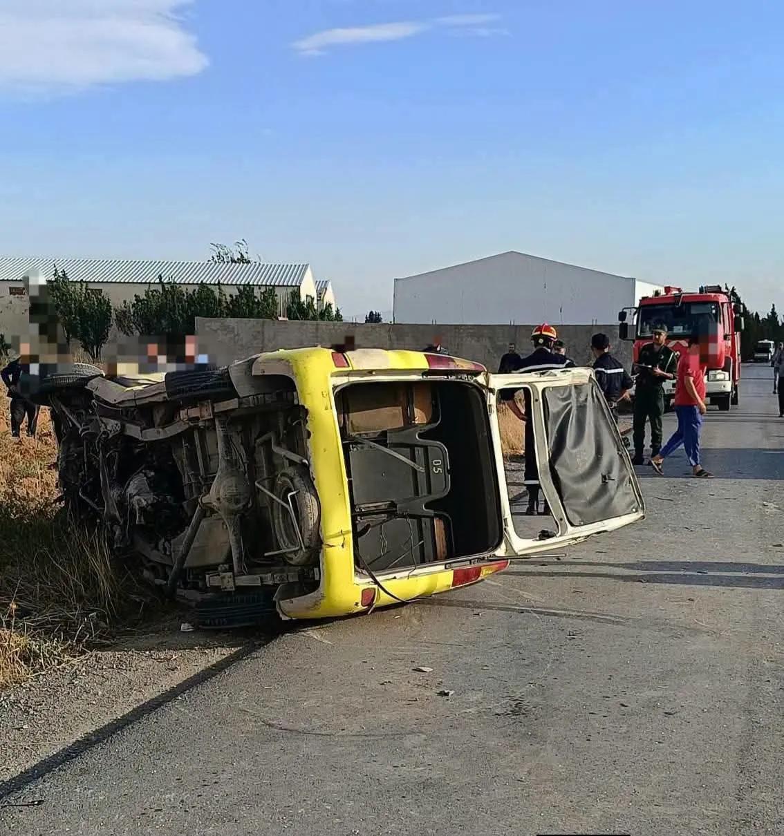 وفاة شخصين وإصابة آخر في حادث مرور ببلدية مزلوق سطيف