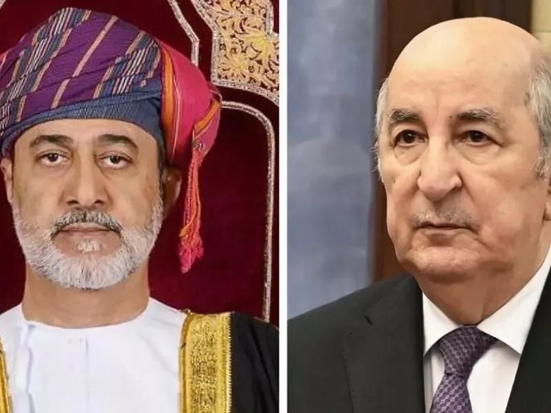 رئيس الجمهورية يتلقى تهاني جلالة سلطان سلطنة عمان الشقيقة بمناسبة عيد الأضحى المبارك