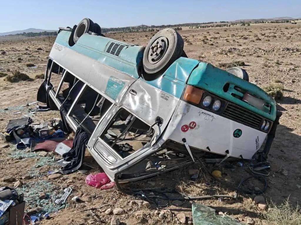 إصابة 15 شخصاً كحصيلة أولية في حادث مرور بولاية البيض