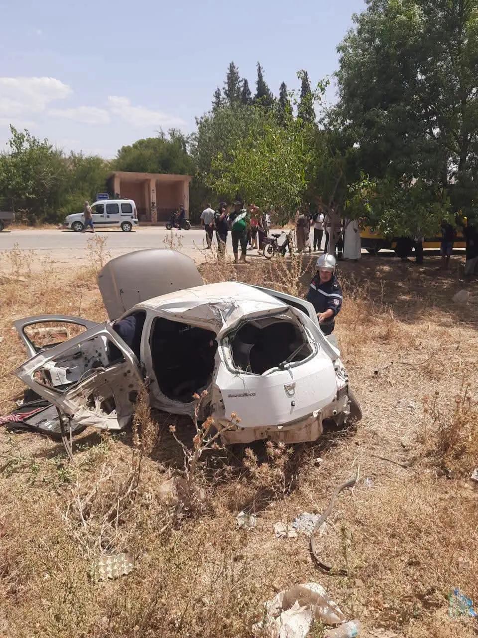 حالة وفاة و مصابين إثر حادث مرور بالشلف